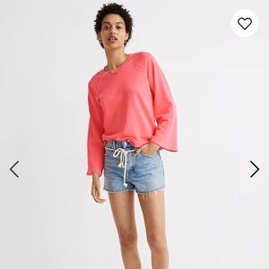 Madewell Terry Raglan Sweatshirt NWT Size XS